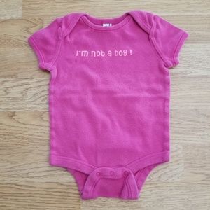 Bella Baby "I'm Not A Boy" Onesie